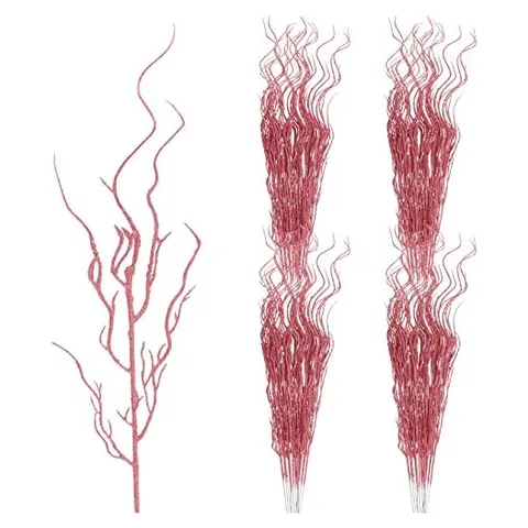Yunsailing Curly Willow Branches – Pink
