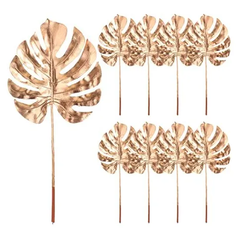 Yunsailing Artificial Gold Palm Leaves