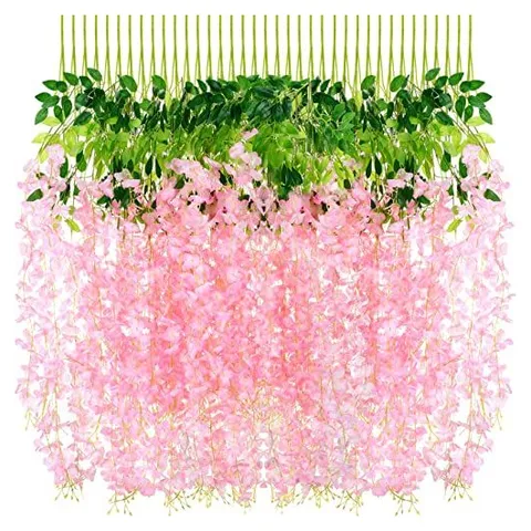 Yunsailing Artificial Hanging Wisteria – Petal Pink
