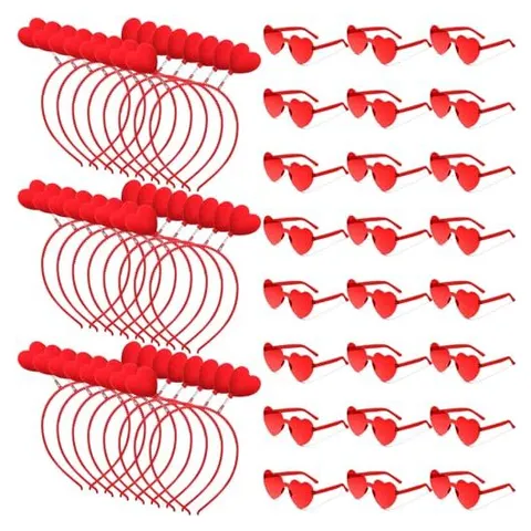 Yunsailing Heart Party Glasses – Red