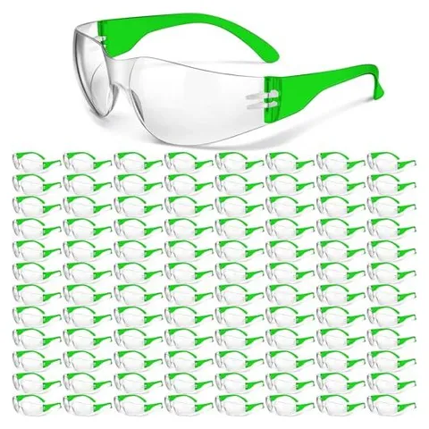 Yunsailing Anti-Fog Safety Goggles – Clear Lens and Green Frames
