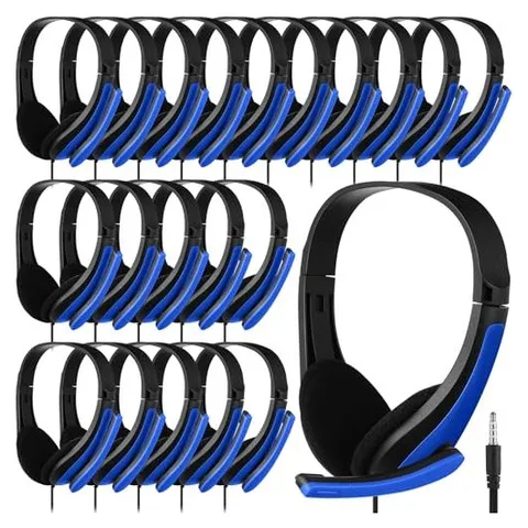 Yunsailing Classroom Headphones with Mic – Dark Blue