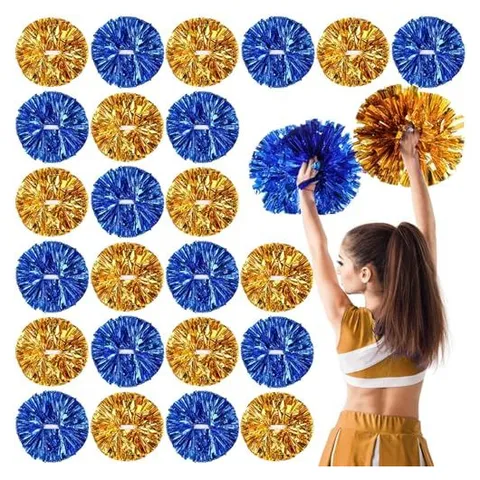 Yunsailing Cheerleading Pom Poms – Blue,yellow