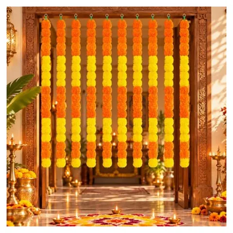 Yunsailing Marigold Garlands & Day of the Dead Decor – Orange and Yellow