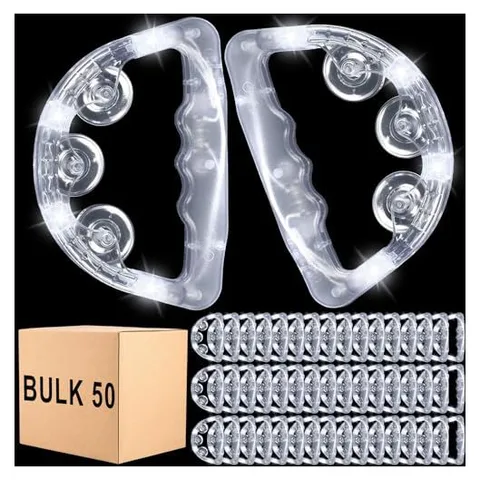 Yunsailing LED Light-Up Tambourines – White Lights