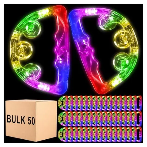 Yunsailing LED Light-Up Tambourines – Multicolor Lights